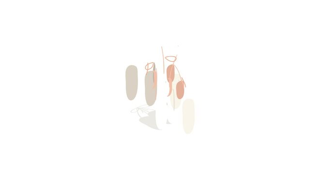 Ballet pointe shoes icon animation isometric best object on white backgound