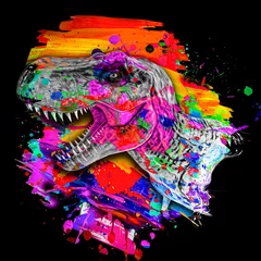Foto auf Acrylglas skull t rex of the person © reznik_val