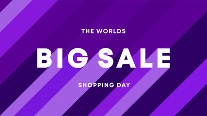 Obraz premium World Biggest Shopping Festival Big Sale 11-11 and 12-12 Abstract Modern Banner Design Vector Editable Template 