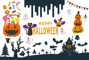 ハロウィーン　お化け屋敷