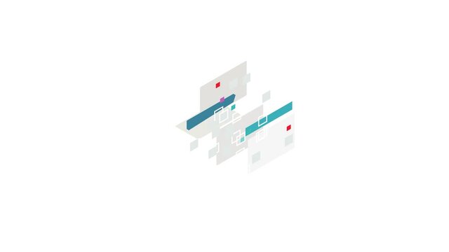Schedule icon animation isometric best object on white backgound