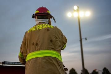 fireman at work