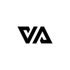 Vector Logo Letters VA Modern