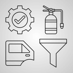 Car Service Icon Set Vector illustration EPS