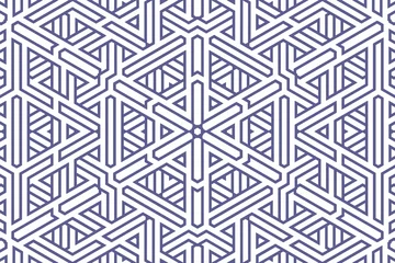 Plaid avec motif Very peri Motif de fond géométrique classique avec des lignes bleues sur blanc, illustration d& 39 ornement de décoration. Bandes droites simples de lignes bleues de différentes formes de conception