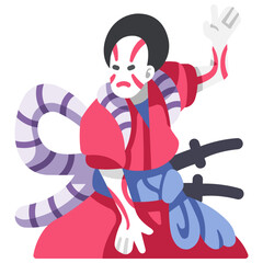 Fototapeta na wymiar kabuki icon