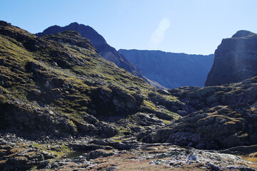 Mountain view in Klafferkessel, Austria