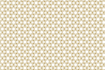 The geometric pattern with lines. Seamless vector background. White and gold texture. Graphic modern pattern. Simple lattice graphic design