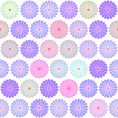 シームレスな菊の和柄イラスト素材