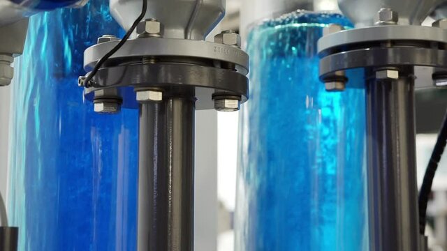 Equipment for water purification and enrichment with oxygen.