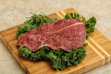 Raw beef steak for grill