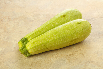 Two Young zucchini for cooking