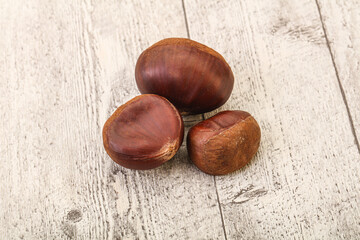 Organic natural sweet Chestnut heap