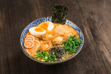 A bowl of Japanese abalone Ramen