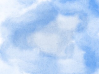 Blue watercolor background. Abstract hand paint square stain backdrop