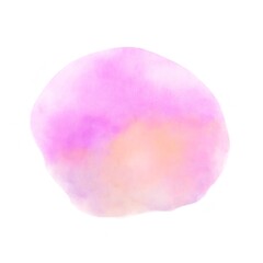 Pink watercolor on white background. Abstract.