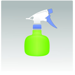 Salon water spray. Green spray bottle 