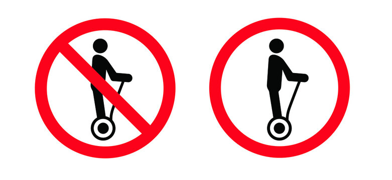 Man Riding E-step, Silhouette Stickman Icon Or Pictogram. Alternative Personal Transport, Stay On A EScooter Or EBrommer. Traffic Way, City Logo. Vector Man, Stick Figure. Steps Set.