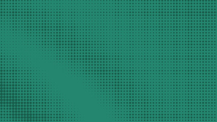 green turquoise gradation halftone dots. dots on turquoise background. blurred circles on abstract background. abstract background for poster, banner, template.