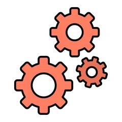 Vector Manufacture Filled Outline Icon Design