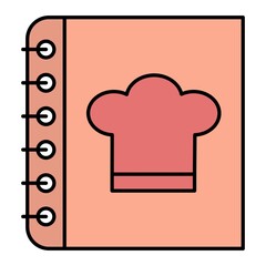 Vector Recipe Filled Outline Icon Design