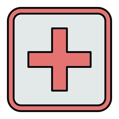 Vector Add Filled Outline Icon Design