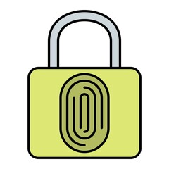 Vector Lock Filled Outline Icon Design
