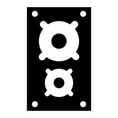 Vector Speaker Glyph Icon Design