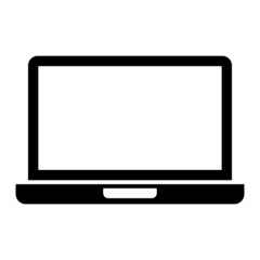 Vector Gaming Laptop Glyph Icon Design
