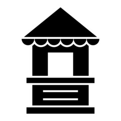  Vector Ticket Box Glyph Icon Design