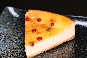 甘味のないチーズケーキ
ワインのおともに