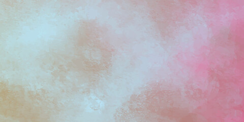 Color sky with clouds as background. Watercolor