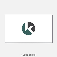 K LETTER LOGO DESIGN VECTOR