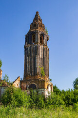 Fototapeta premium an abandoned Orthodox bell tower