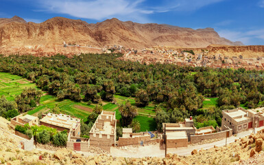 Obraz premium The famous Moroccan canyon Gorges de Toudra and Dades Valley in Tingir region , Morocco