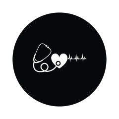 Stethoscope icon  design graphics vector