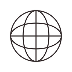 world map line style