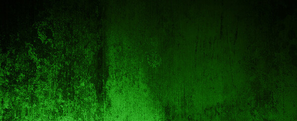Green wall grunge texture. Dark Green Black cement