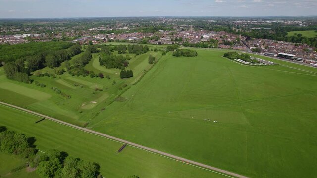 Warwick Racecourse And Town Aerial View Summer