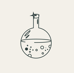 beautiful mystical picture in the style of yoga and self-knowledge on a light background