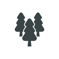 simple tree icon on white background