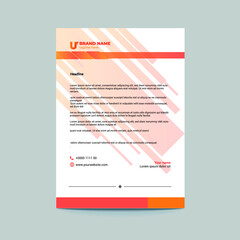 Modern letterhead template