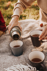 cup of coffee and hand