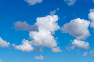 blue sky with white clouds