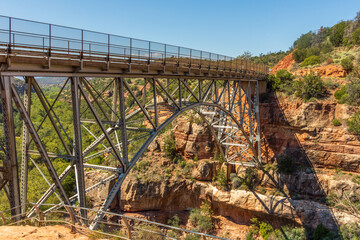 Steel Midgley Bridge over Oak Creek Canyon, Sedona, Arizona