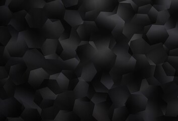 Dark Gray vector triangle mosaic background.