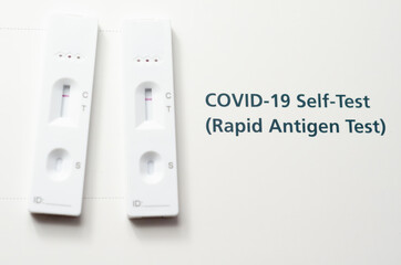 Rapid test kit for covid, pandemic disease spread in the whole world, medical equipment