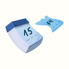 Calendar. Vector illustration in flat style