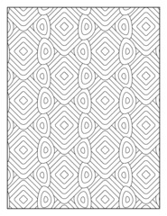 Geometric pattern pages for coloring book