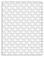 Geometric pattern pages for coloring book